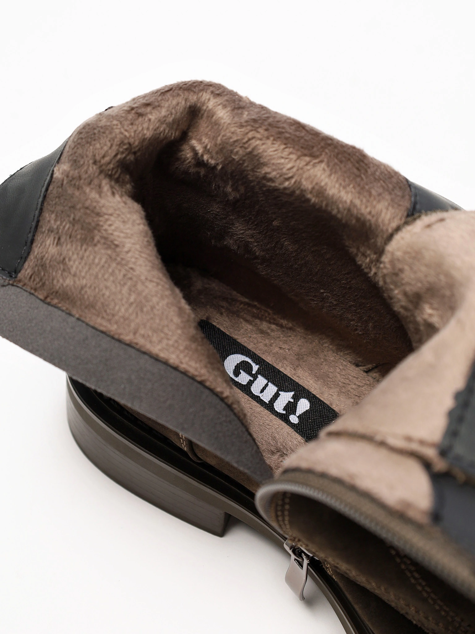 Ботинки-дерби оливкового цвета на широком среднем каблуке